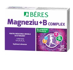 Magneziu + B complex, 30 comprimate filmate, Beres