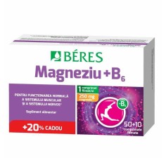 Magneziu + B6, 50+10 comprimate, Beres