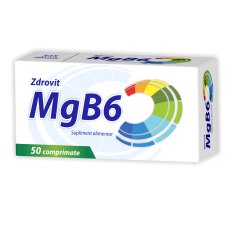 Magneziu + Vitamina B6, 50 comprimate, Zdrovit