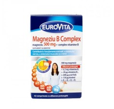 Magneziu B Complex, 42 comprimate, Eurovita