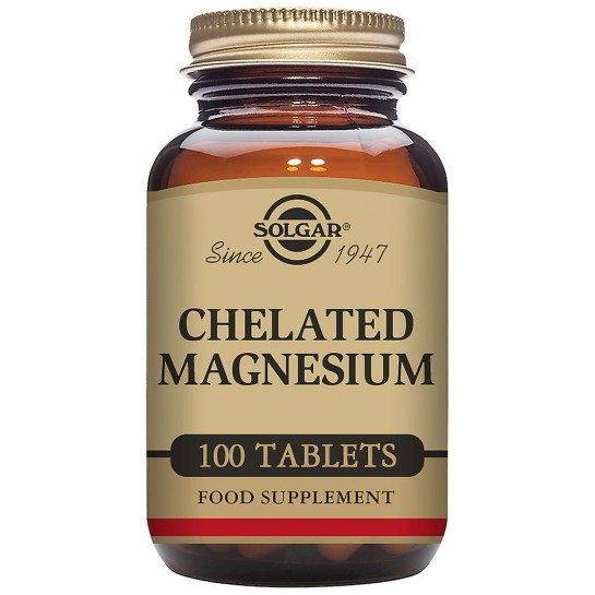 Magneziu Chelat (Chelated Magnesium) 100mg, 100 tablete, Solgar