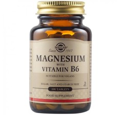 Magneziu cu Vitamina B6, 100 tablete, Solgar
