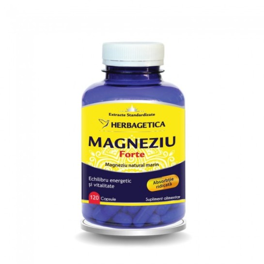 Magneziu forte 120 capsule, Herbagetica