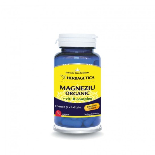 Magneziu organic 30 cps, Herbagetica