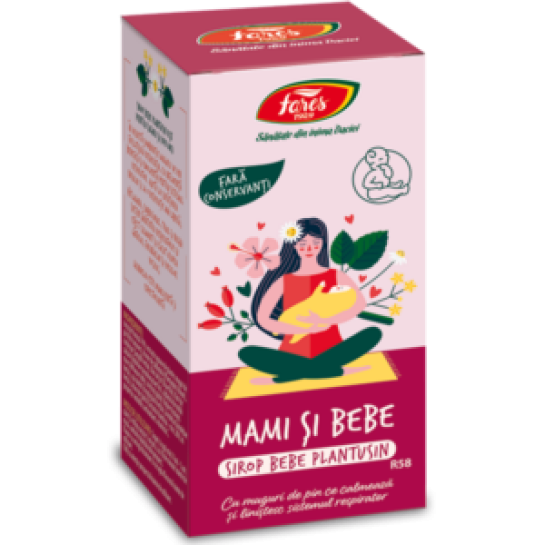 Mami si Bebe Plantusin, R58, sirop pentru sugari de la 3+ luni si copii mici