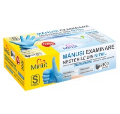Manusi examinare nepudrate nitril albastre L, Minut