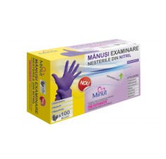 Manusi examinare nepudrate nitril violet L, Minut