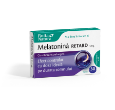 Melatonina retard 5mg, 30 tablete, Rotta Natura