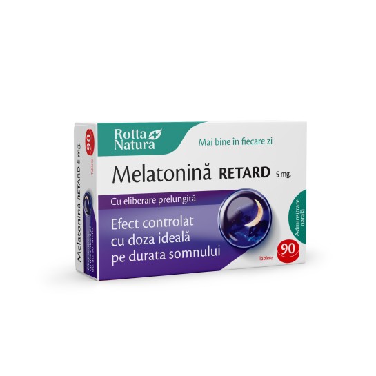 Melatonină retard 5mg, 90 tablete, Rotta Natura