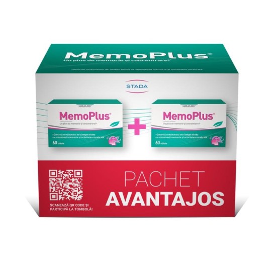 MemoPlus, 60 + 60 tablete, pachet avantajos, Walmark
