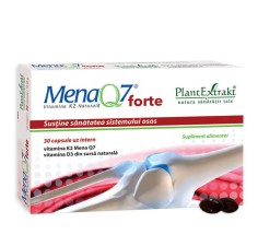 Mena Q7 Forte vitamina K2 naturala, 30 capsule, PlantExtrakt