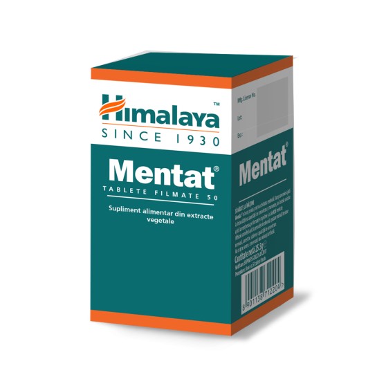 Mentat, 50 tablete filmate, Himalaya