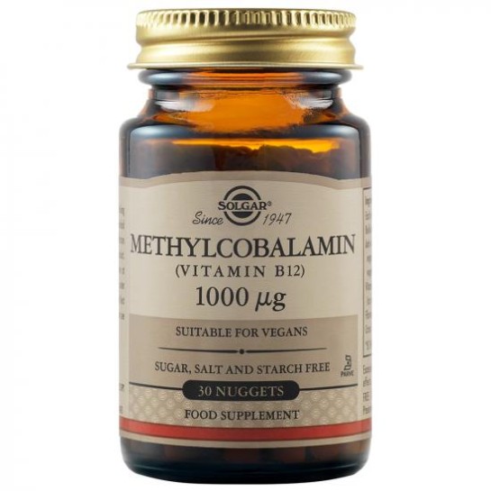 Metilcobalamina Vitamina B12 1000 mcg, 30 tablete, Solgar