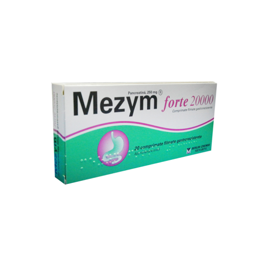Mezym Forte 20000, 20 comprimate, Berlin-Chemie
