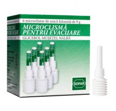 Microclisma sterila pentru adulti, 6 bucati, Sana Est