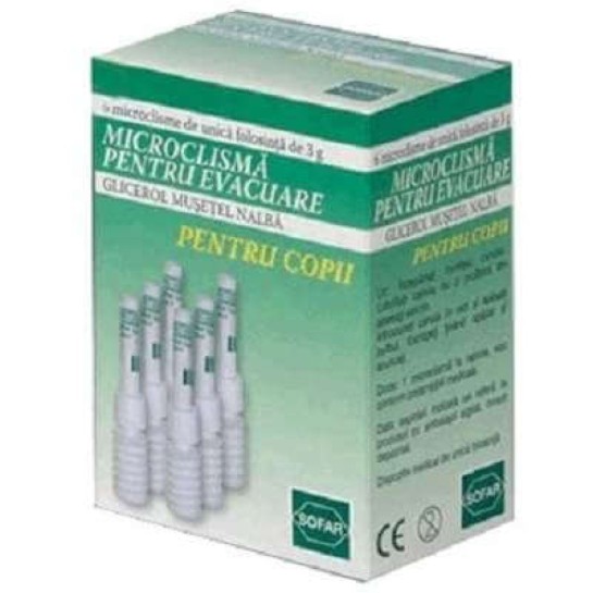 Microclismă sterilă pentru copii, 6 bucăti, Sana Est