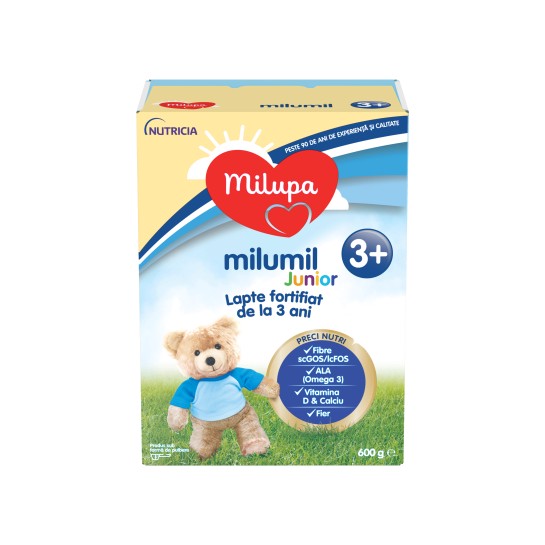 Milupa Milumil Junior 3+, 600 g, de la 3 ani