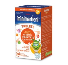 Minimartieni Imunactiv portocale, 50 tablete masticabile, Walmark