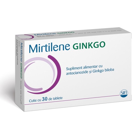 Mirtilene Ginkgo, 30 comprimate, Sifi