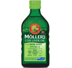 Möller’s cod liver oil omega3, aroma de mere verzi, 250 ml
