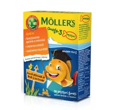 Möller’s omega-3 pestisori - portocale, 36 jeleuri, Orkla