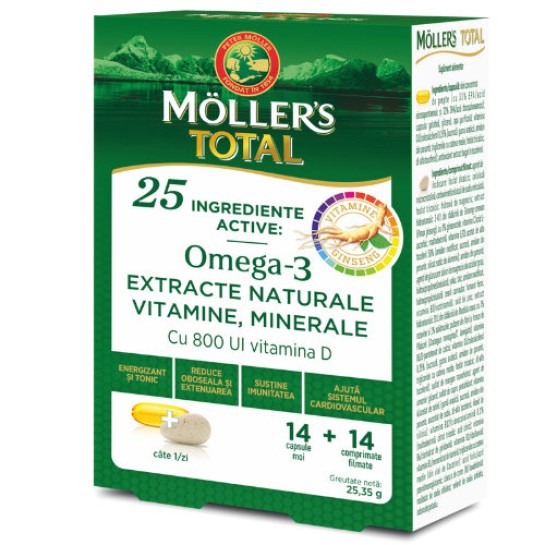 Möller’s total 14 capsule + 14 comprimate, Orkla