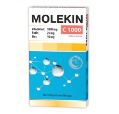 Molekin C1000, Rutin si Zinc, 30 comprimate, Zdrovit