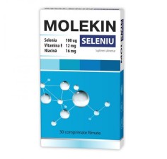 Molekin Seleniu 100 mcg, 30 comprimate filmate, Zdrovit