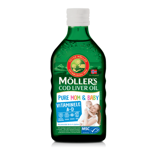 Moller's cod liver oil omega 3 pure mom&baby 250ml