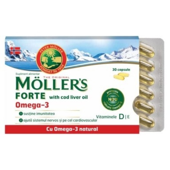 Moller's forte omega3 with cod liver oil 30cps