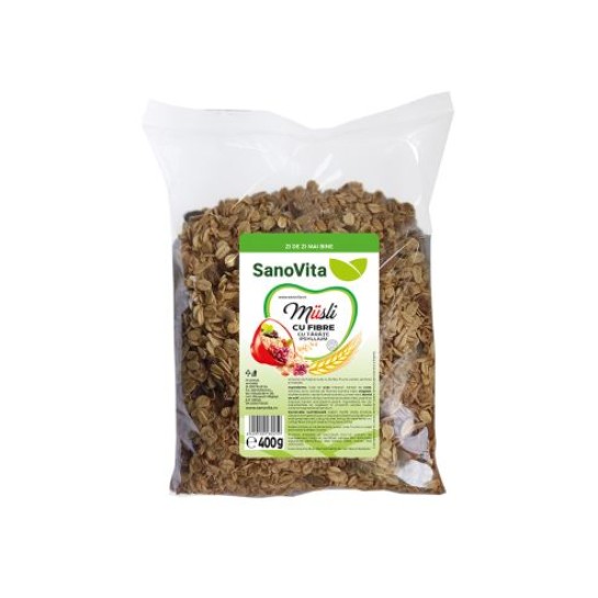 Musli cu fibre 400g, Sanovita