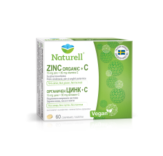 Naturell Zinc Organic+C, 60 comprimate