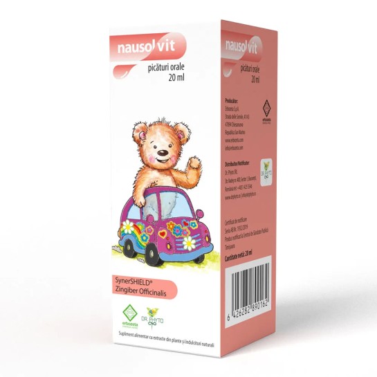 Nausolvit, picături orale greată si vărsături, 20ml, Erbozeta