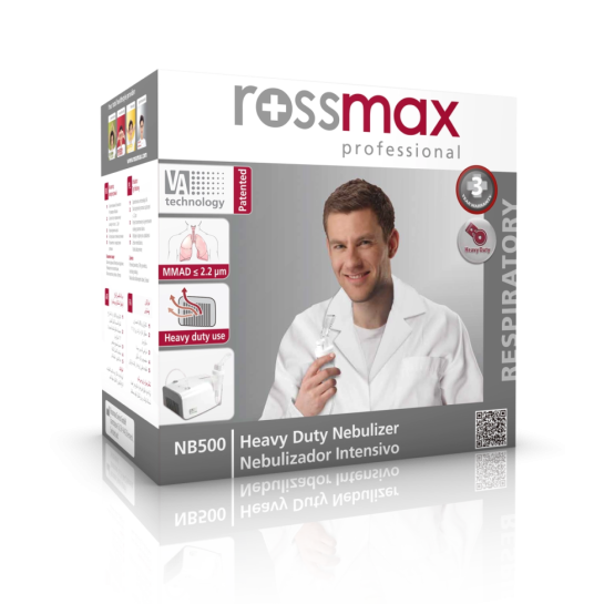 Nebulizator profesional robust cu piston NB500, Rossmax