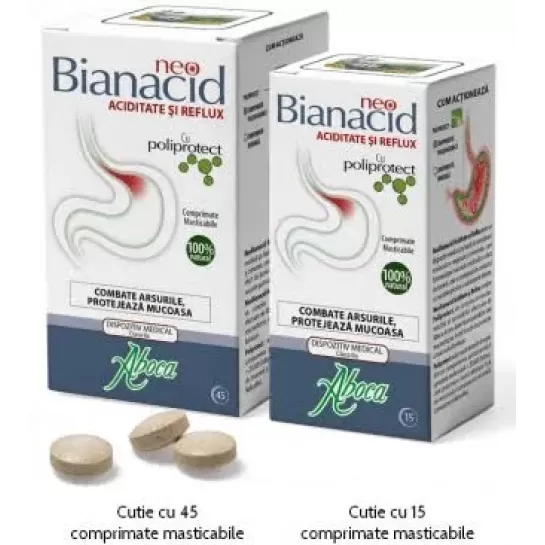 NeoBianacid, 45+14 comprimate promo Aboca