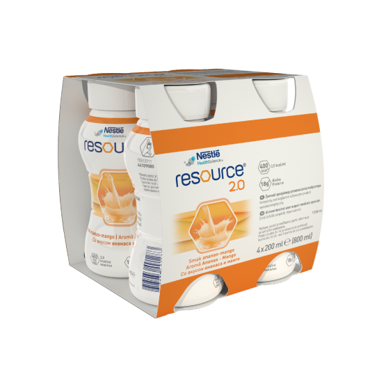 Nestle Resource 2.0 ananas-mango 4x200ml