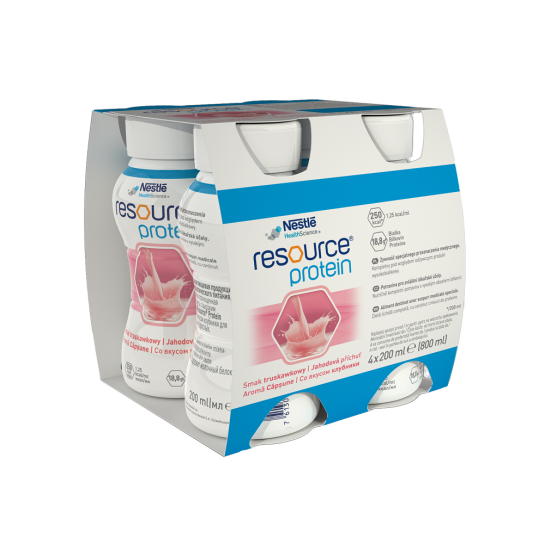 Nestle Resource protein capsuna 4x200ml