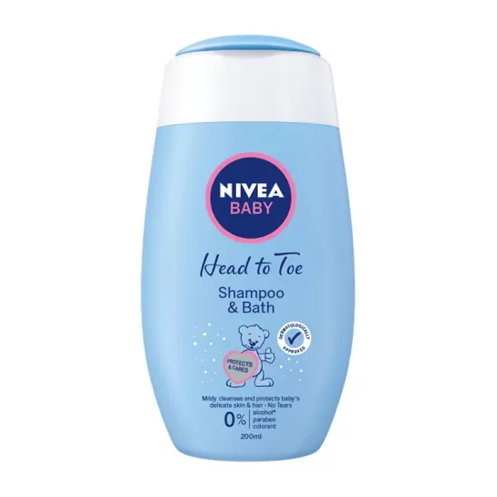 Nivea baby sampon si balsam de baie, 200ml (80552)