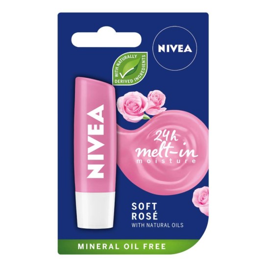 Nivea lip care rose 4.8g (85066)
