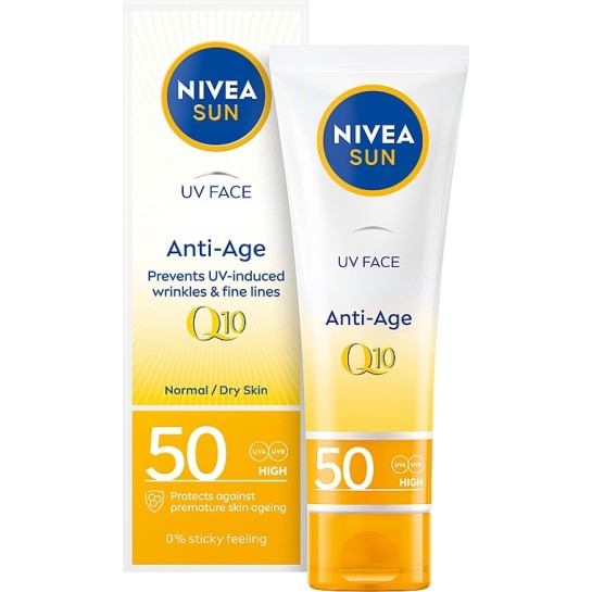 Nivea sun cremă fată antiage & antishine SPF50, 50ml (86086)