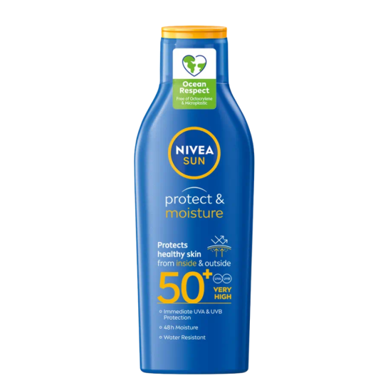 Nivea sun lotiune protect & moisture SPF50+, 200ml (85666)