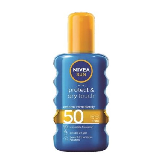 Nivea sun spray protect & dry touch SPF50, 200ml (85860)