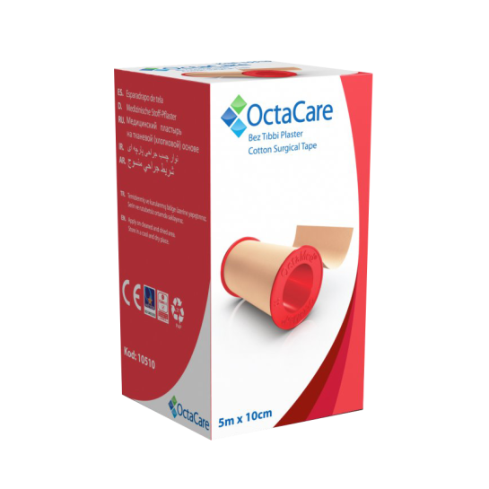 Octacare bandă adezivă textil, 5m x 10cm