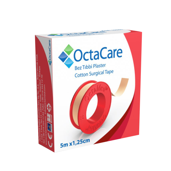 Octacare bandă adezivă textil, 5m x 1.25cm