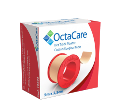 Octacare banda adeziva textil, 5m x 2.5cm