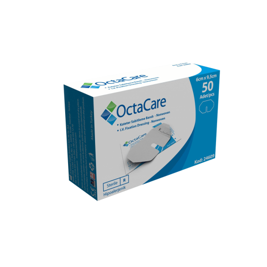 Octacare plasturi cateter cu pad, 6cm x 9.5cm