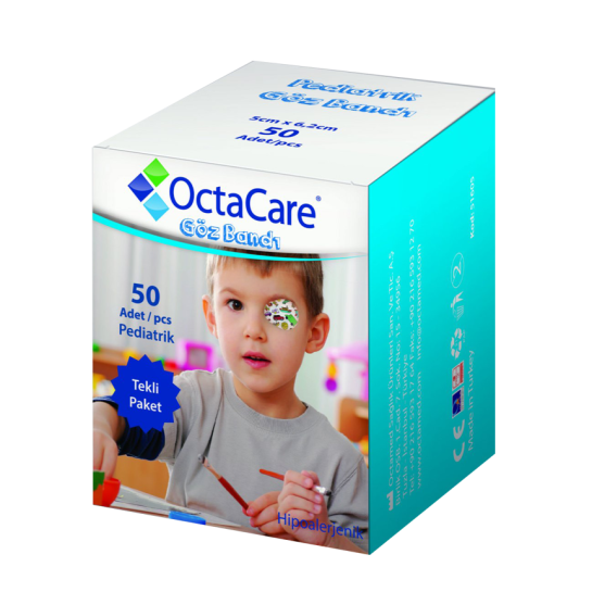 Octacare plasturi oculari băieti, 50 bucăti