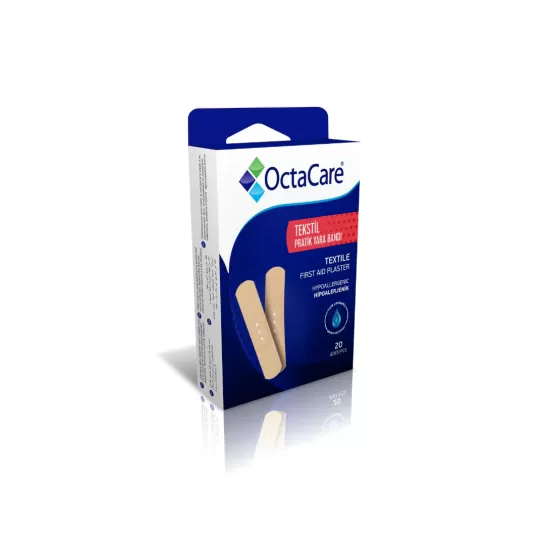Octacare plasturi prim ajutor standard, 19mm x 72mm, 20 bucăti
