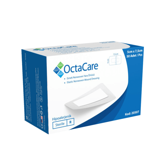 Octacare plasturi sterili, 5cm x 7.5cm