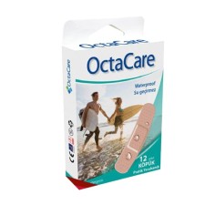 Octacare plasturi waterproof, 19mm x 76mm, 12 bucati